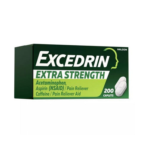 Excedrin, Extra Strength Pain Relief Caplets, 200 Count