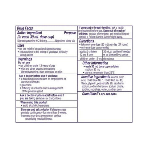 Procter & Gamble, ZzzQuil Nighttime Sleep-Aid Liquid Warming Berry, 6 oz