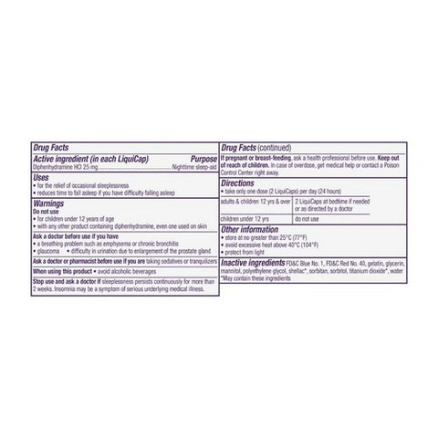 Procter & Gamble, ZzzQuil Nighttime Sleep-Aid, LiquiCaps 12 Caps