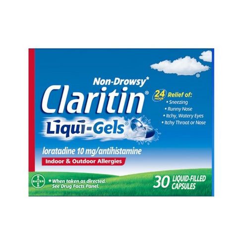 Claritin, 24 Hour Allergy Liqui-Gels, 30 Caps