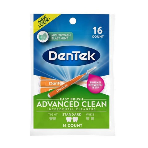 Dentek, Easy Brush Interdental Cleaners, Standard Fresh Mint 16 Each