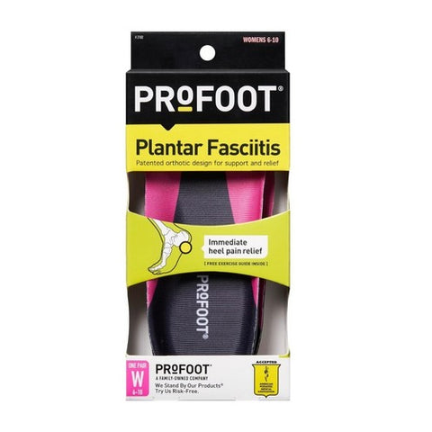 Profoot, Women's Plantar Fasciitis Orthotics, 1 Pair, Size 6-10