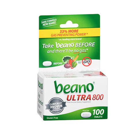 Beano, Food Enzyme Dietary Supplement Tablets, 100 Tablets