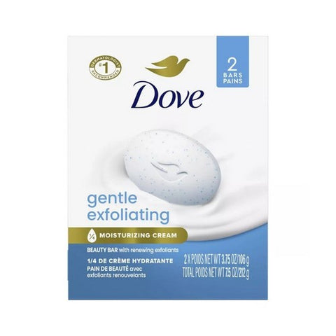 Dove, Gentle Exfoliating Bath Bars, 8 oz