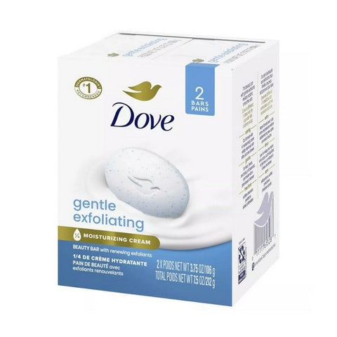 Dove, Gentle Exfoliating Bath Bars, 8 oz