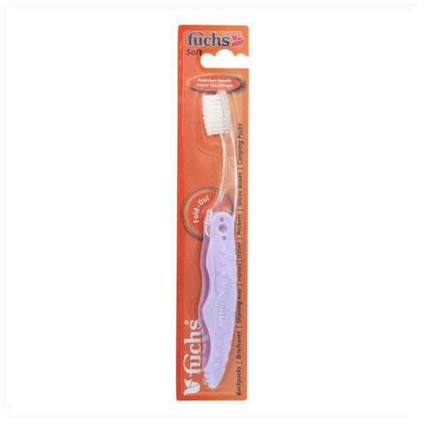 Fuchs Child/ Adult Toothbrushes, Nylon Bristles Pocket Travel Toothbrush, 1 Count