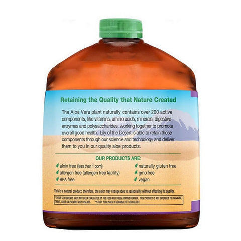 Lily Of The Desert, Aloe Vera Juice Whole Leaf Preservative Free, 128 Oz
