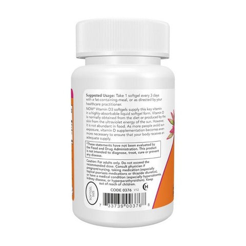 Now Foods, Vitamin D3, 10,000 IU, 120 Softgels