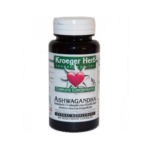 Kroeger Herb, Ashwagandha, 60 Caps
