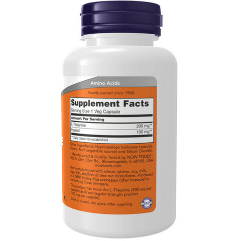 Now Foods, L-Theanine, 120 Vcaps