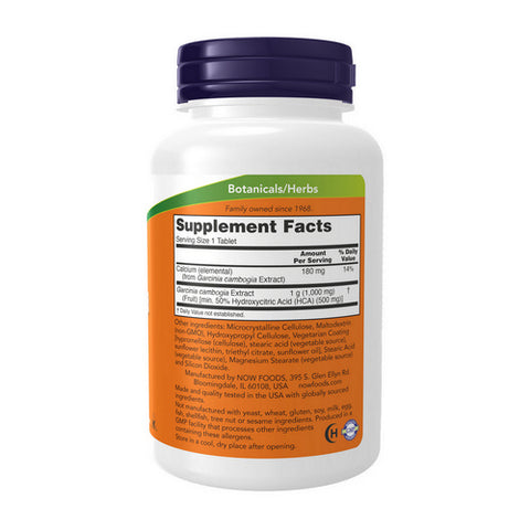 Now Foods, Garcinia, 1000 mg, 120 Tab