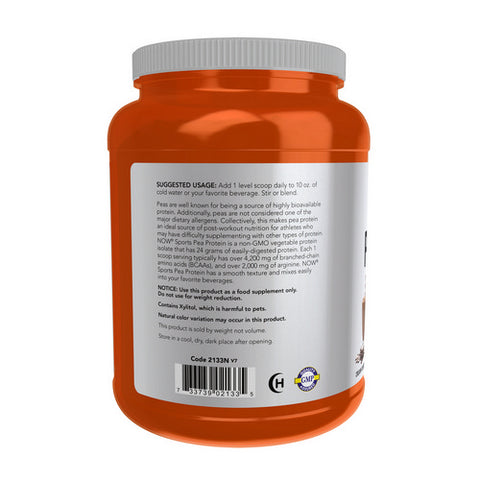 Now Foods, Pea Protein, Dutch Chocolate, 2 lbs