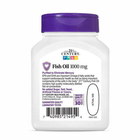 21st Century, Fish Oil, 1000 mg, 60 Softgels