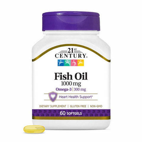 21st Century, Fish Oil, 1000 mg, 60 Softgels