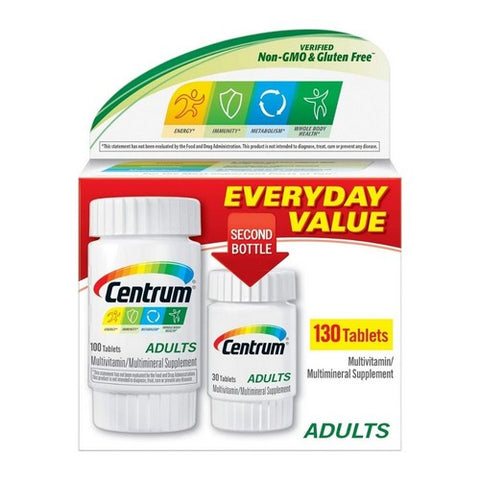 Centrum, Multivitamin / Multimineral Supplement Adults, 130 Tabs