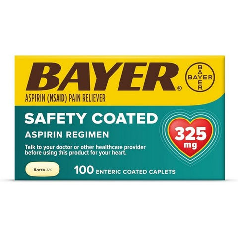 Bayer, Aspirin Regimen, 325Mg, 100 tabs