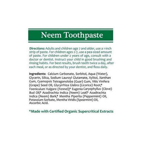TheraNeem Naturals, Mint Toothpaste, 4.23 Oz