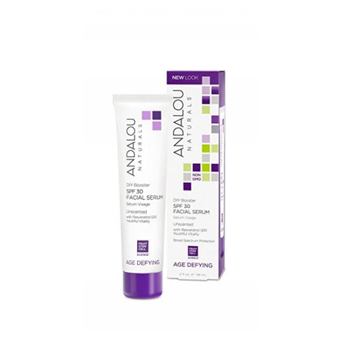 Andalou Naturals, DIY Booster SPF 30 Facial Serum, Unscented 2.Oz