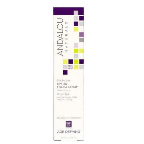 Andalou Naturals, DIY Booster SPF 30 Facial Serum, Unscented 2.Oz