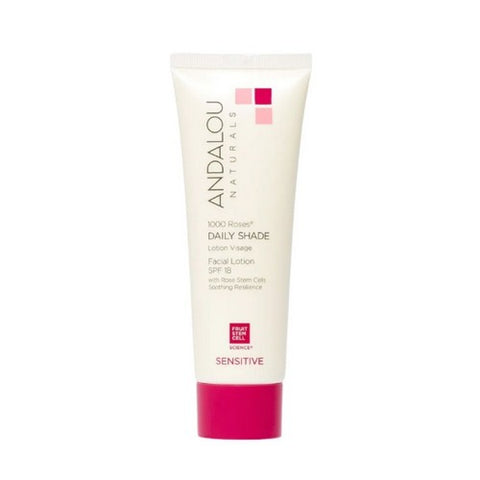 Andalou Naturals, 1000 Roses Daily Shade Facial Lotion, With SPF 18 , 2.7 Oz