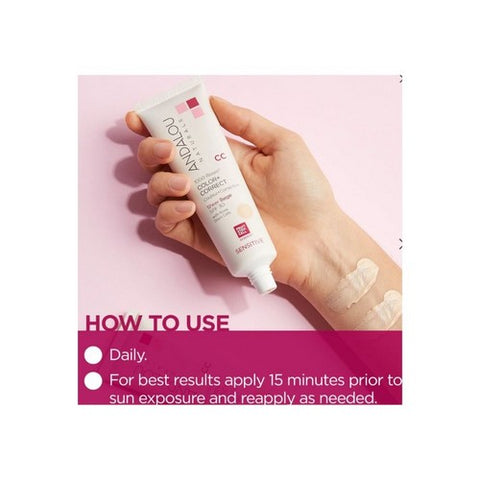 Andalou Naturals, 1000 Roses CC Color + Correct Sheer Beige SPF 30, 2 Oz