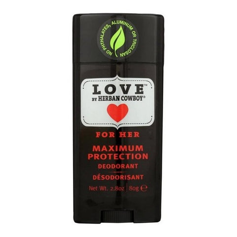 Herban Cowboy, Deodorant Love, 2.8 Oz