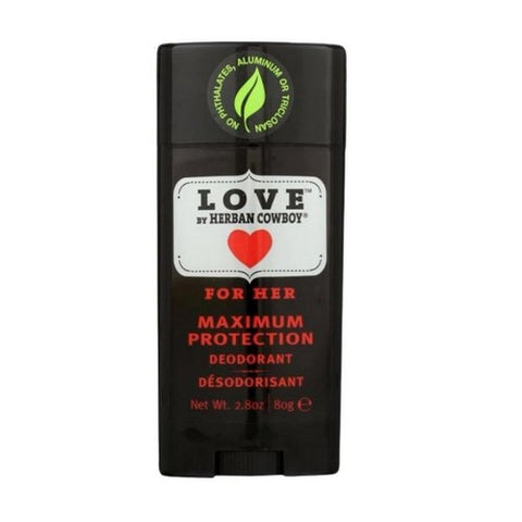 Herban Cowboy, Deodorant Love, 2.8 Oz