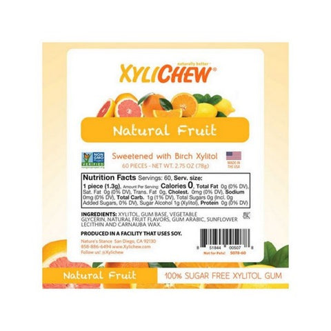 Xylichew, Xylichew Gum Fruit Jar, 60 Ct