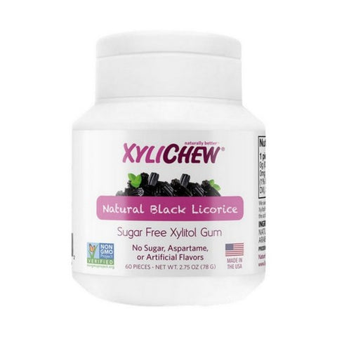 Xylichew, Xylichew Gum Licorice Jar, 60 Ct