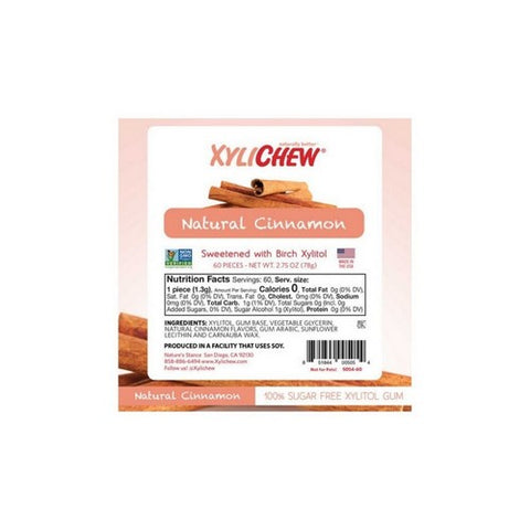 Xylichew, Xylichew Gum Cinnamon Jar, 60 Ct