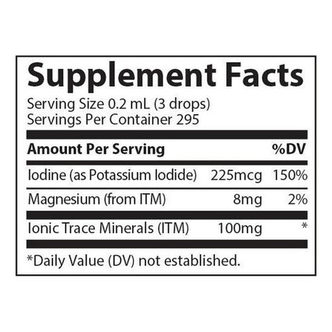 Trace Minerals, Liquid Ionic Iodine from Potassium Iodide, 2 oz