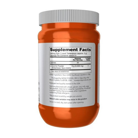 Now Foods, L-Leucine Powder, 9 oz