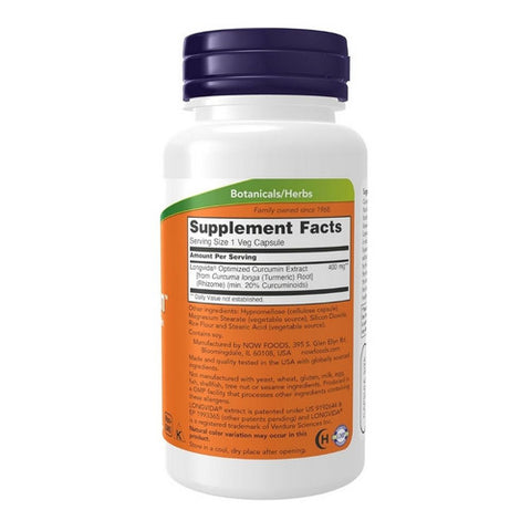 Now Foods, CurcuBrain, 400 mg, 50 Vcaps
