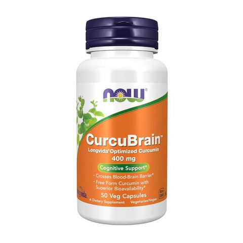 Now Foods, CurcuBrain, 400 mg, 50 Vcaps