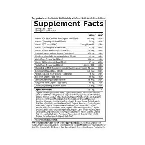 Garden of Life, Organics Men Once Daily, 30 Tabs