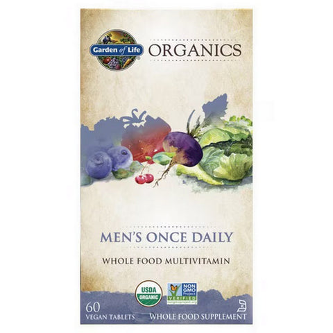 Garden of Life, Organics Men Once Daily, 60 Tabs