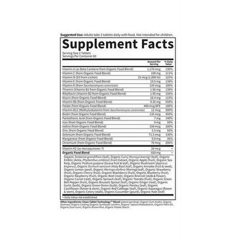 Garden of Life, Organics Womens Multi, 120 Tabs