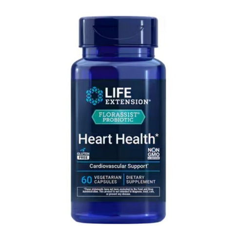 Life Extension, Florassist Heart Health Probiotic, 60 Caps