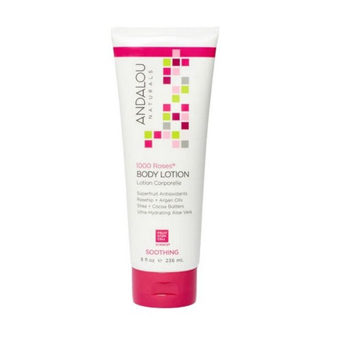 Andalou Naturals, 1000 Roses Soothing Body Lotion, 8 Oz