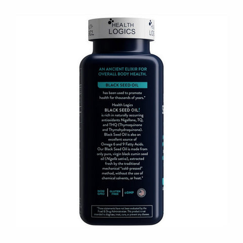 Health Logics, Black Seed Oil, 100 Caps