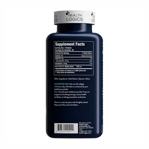 Health Logics, Black Seed Oil, 100 Caps