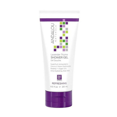 Andalou Naturals, Shower Gel, Refreshing Lavender Thyme 8.5 Oz