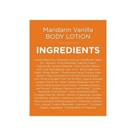 Andalou Naturals, Body Lotion, Vitalizing Mandarin Vanilla 8 Oz