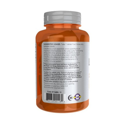 Now Foods, L-Citrulline, 1200 mg, 120 Tabs