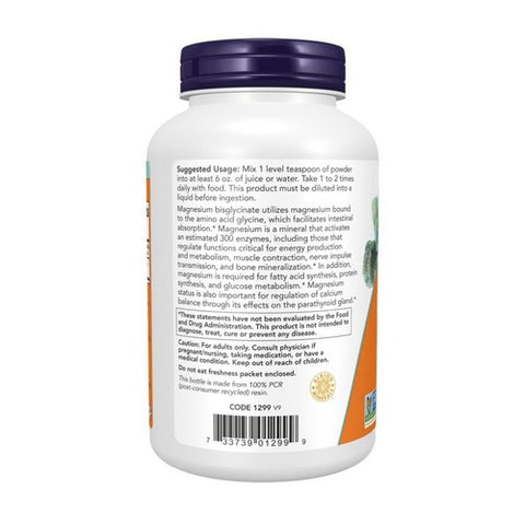 Now Foods, Magnesium Bisglycinate Powder, 8 Oz