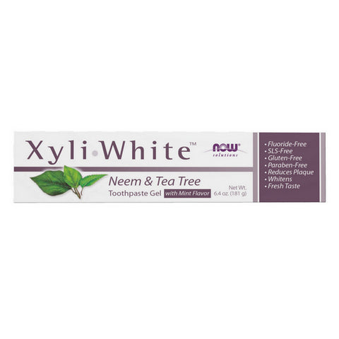 Now Foods, Xyliwhite Neem & Tea Tree Toothpaste, 6.4 Oz