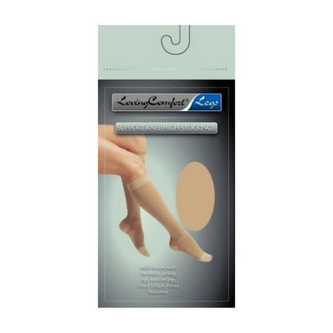 Scott Specialties, Loving Comfort Knee High Support Stockings Closed Toe Firm, Large 1 Pair