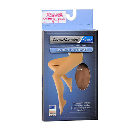 Scott Specialties, Loving Comfort Fashion Pantyhose Sheer Mild, Beige,Small Each