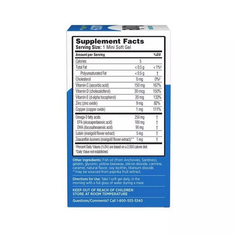 Bausch + Lomb, Ocuvite Adult 50+ Eye Vitamin & Mineral, 90 Softgels