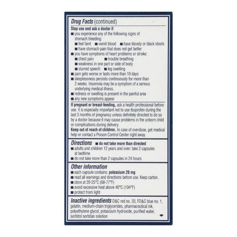 Advil, Pm Ibuprofen Pain Reliever, 40 Liquid Gels